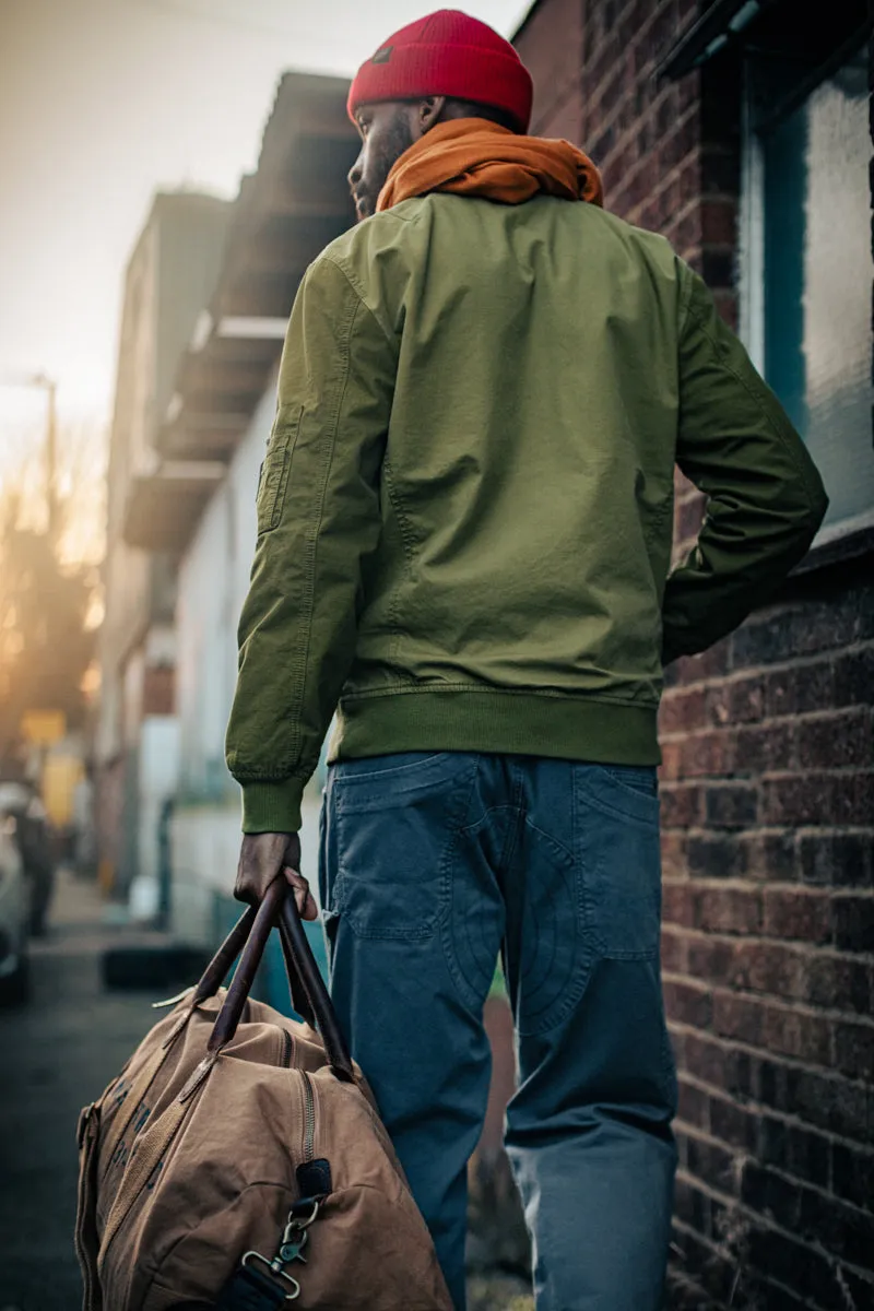 &SONS Harris Bomber Jacket Army Green