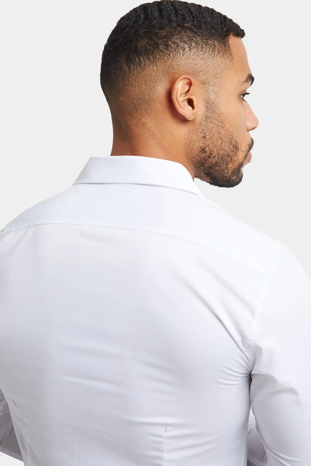 Athletic Fit Dress Shirt in White