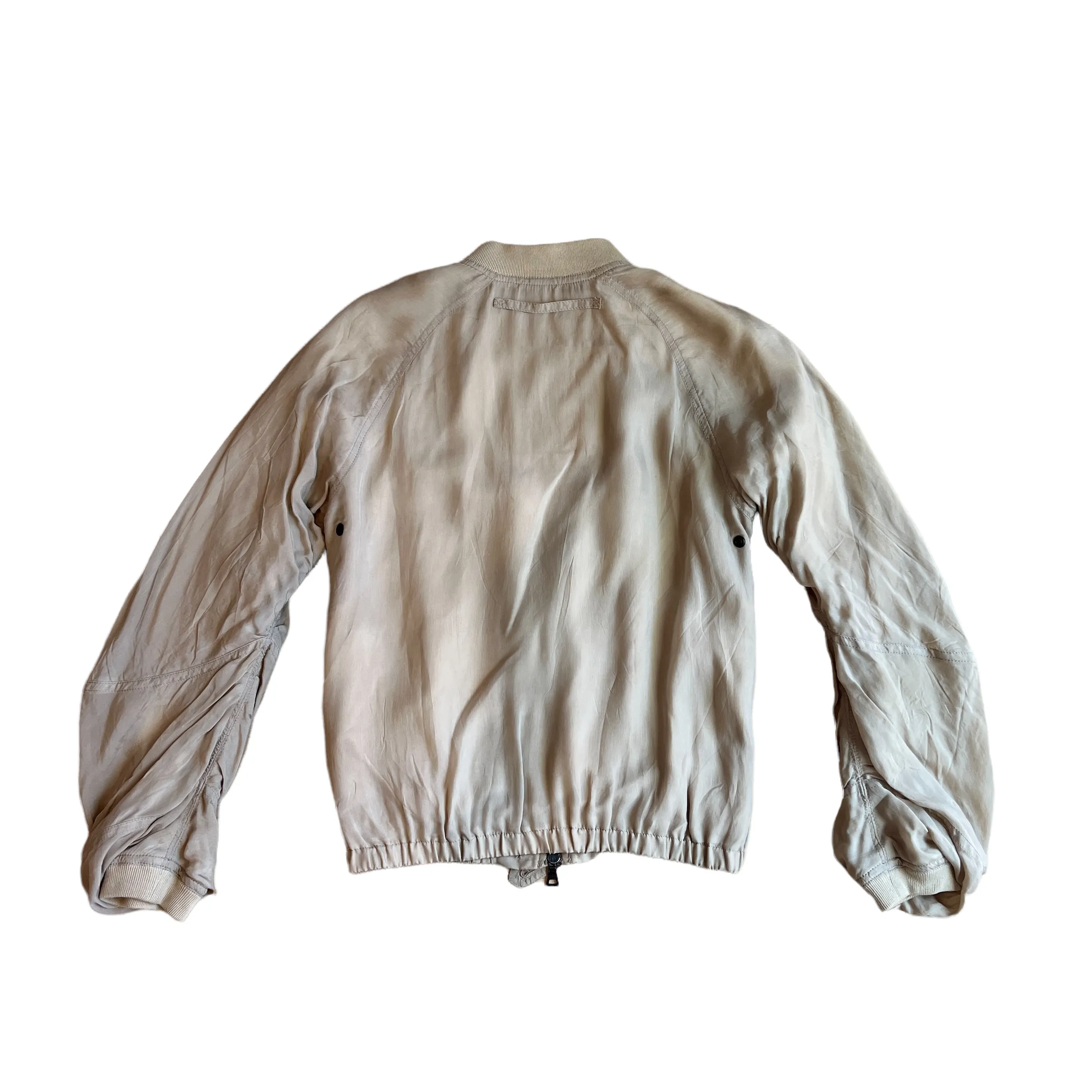 Beige Bomber Jacket - S