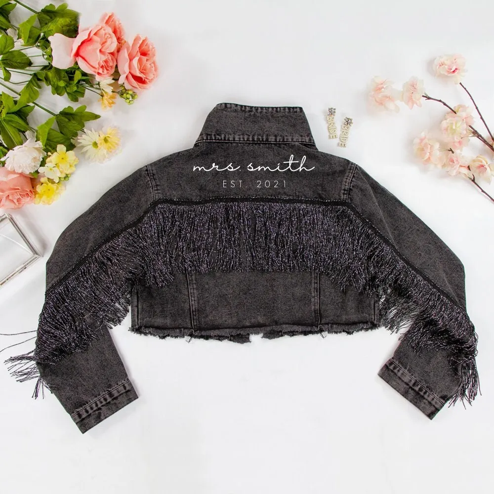 (Black Fringe) Denim Jacket Gifts