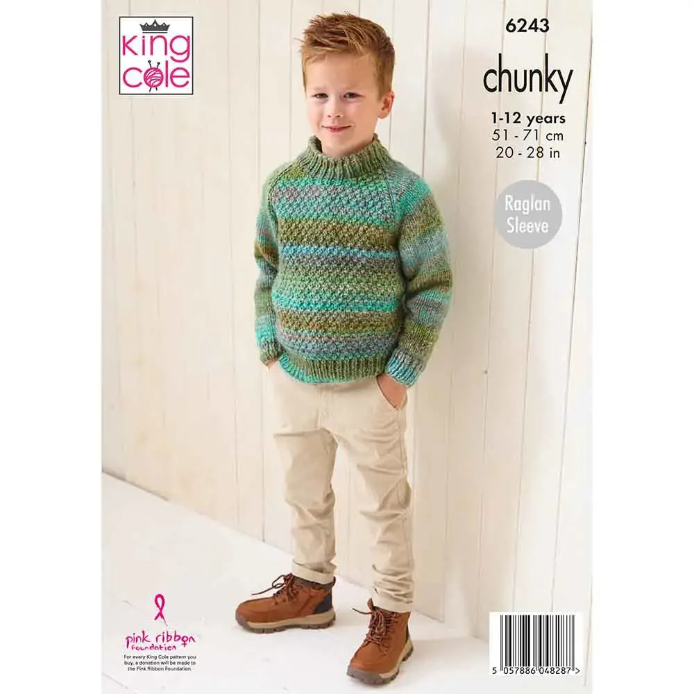 Boy's Sweaters in King Cole Cottagespun Chunky