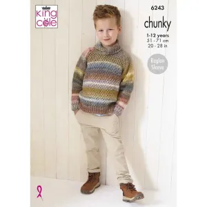 Boy's Sweaters in King Cole Cottagespun Chunky