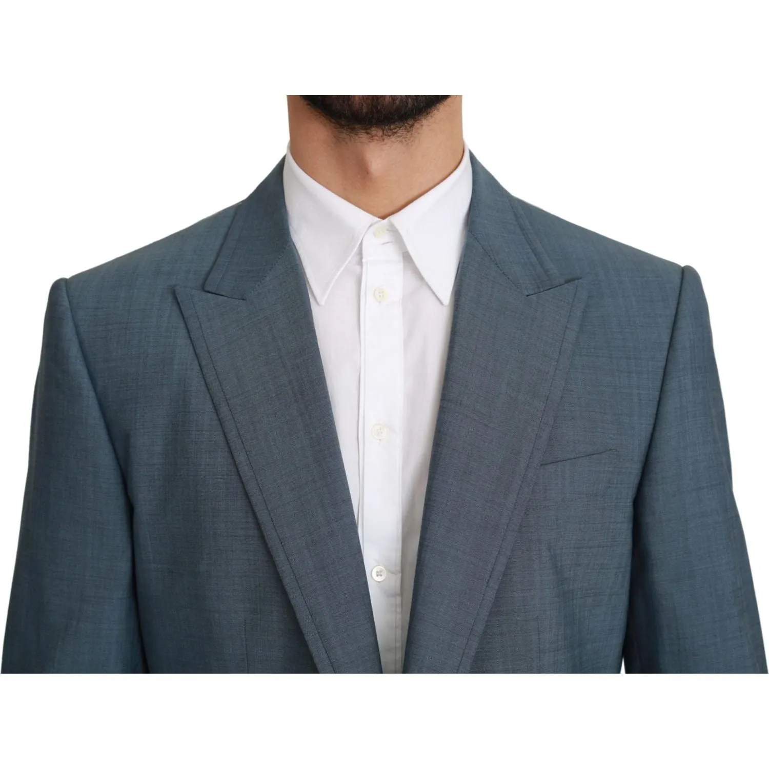 Dolce & Gabbana Elegant Light Blue Slim Fit Blazer