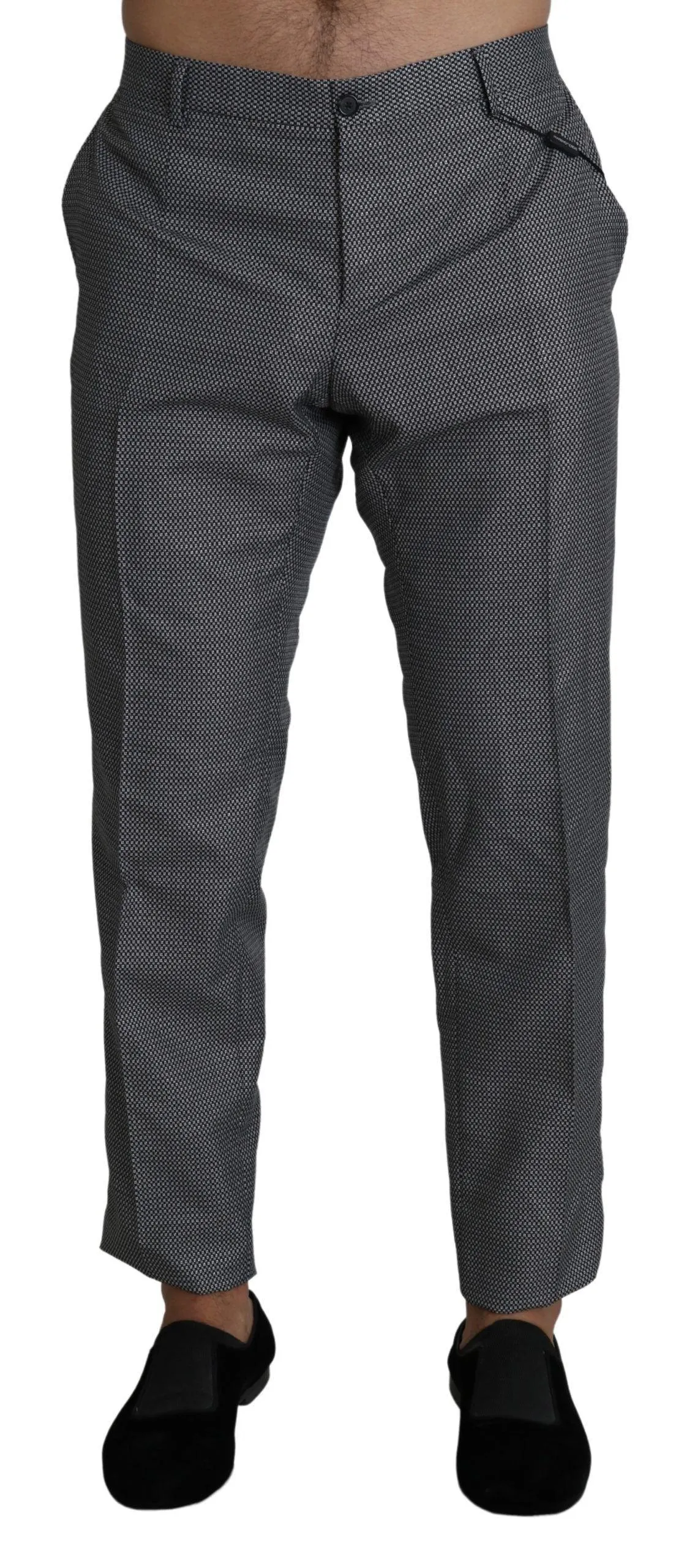 Dolce & Gabbana Gray Formal Dress Trouser Slim Fit Pants