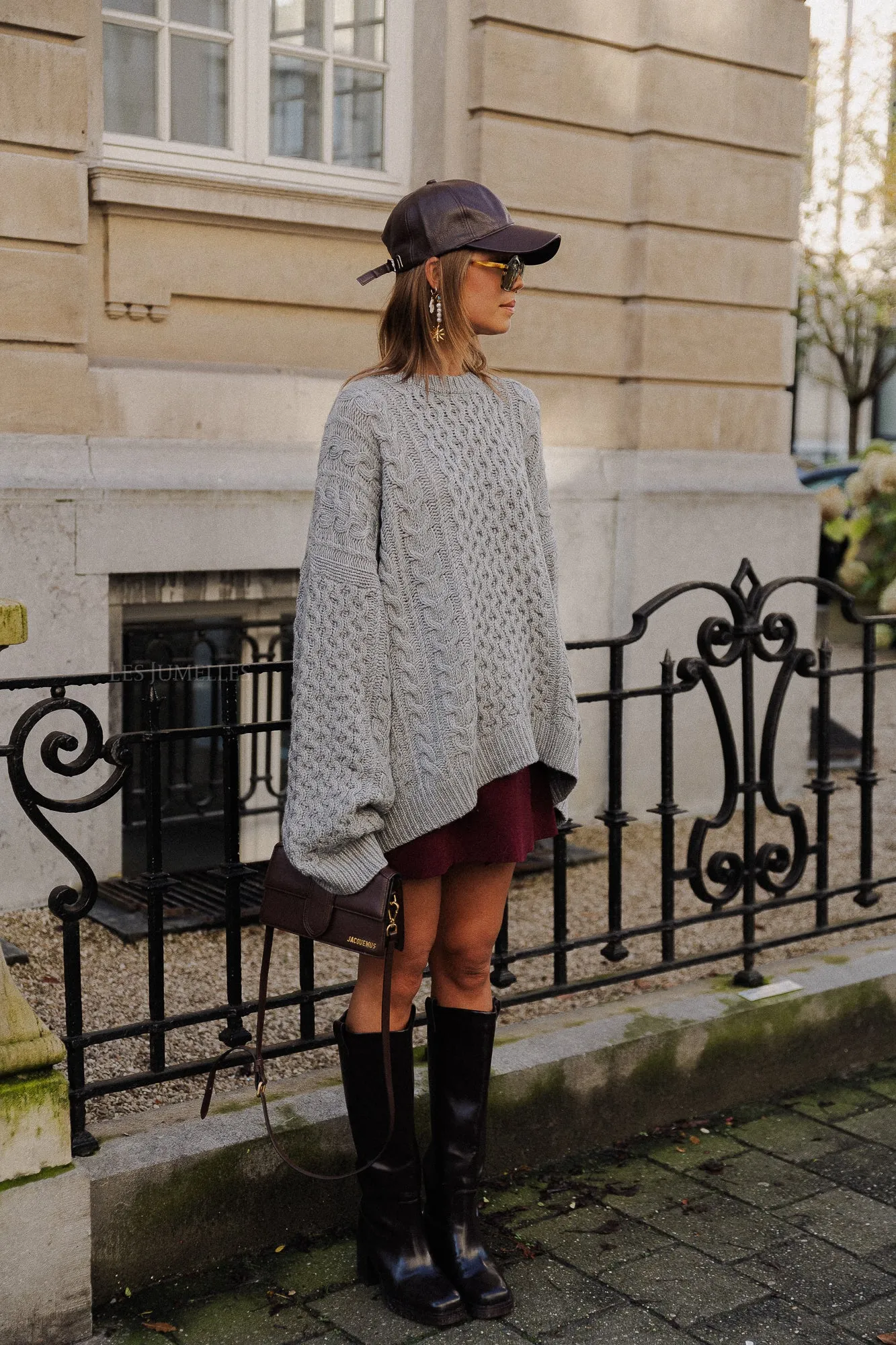 Edith oversize knitted sweater grey