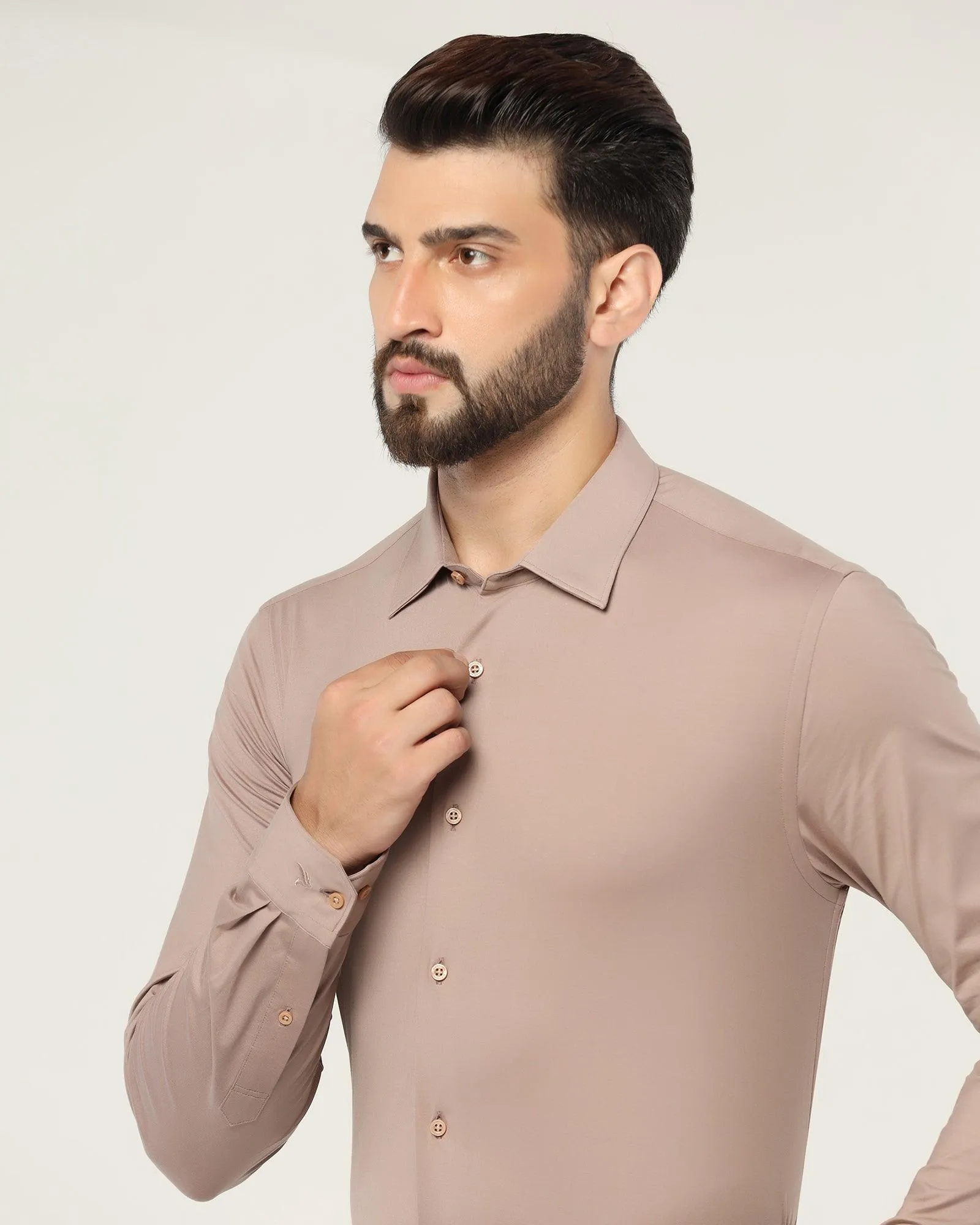 Formal Plum Solid Shirt - Sofok