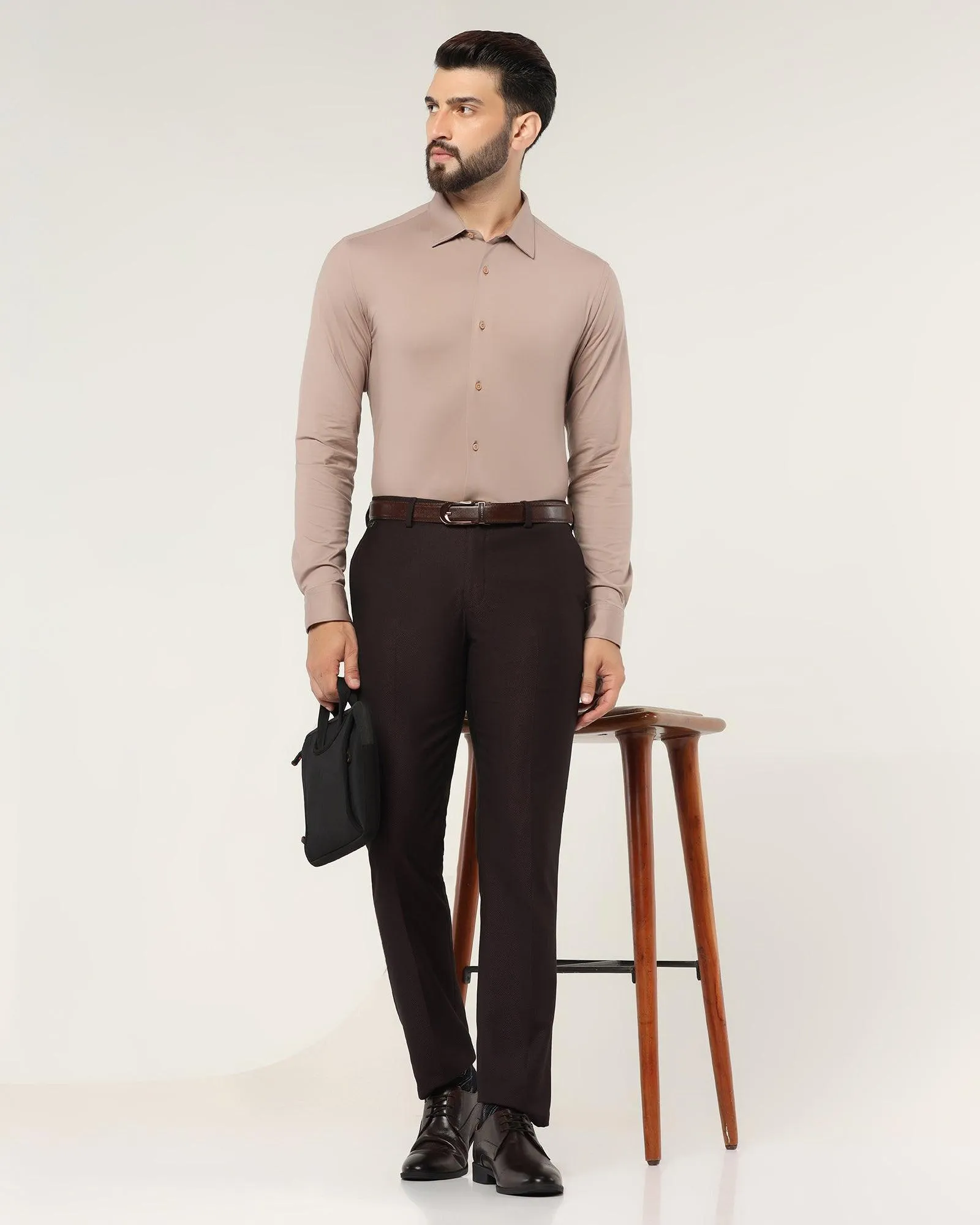 Formal Plum Solid Shirt - Sofok