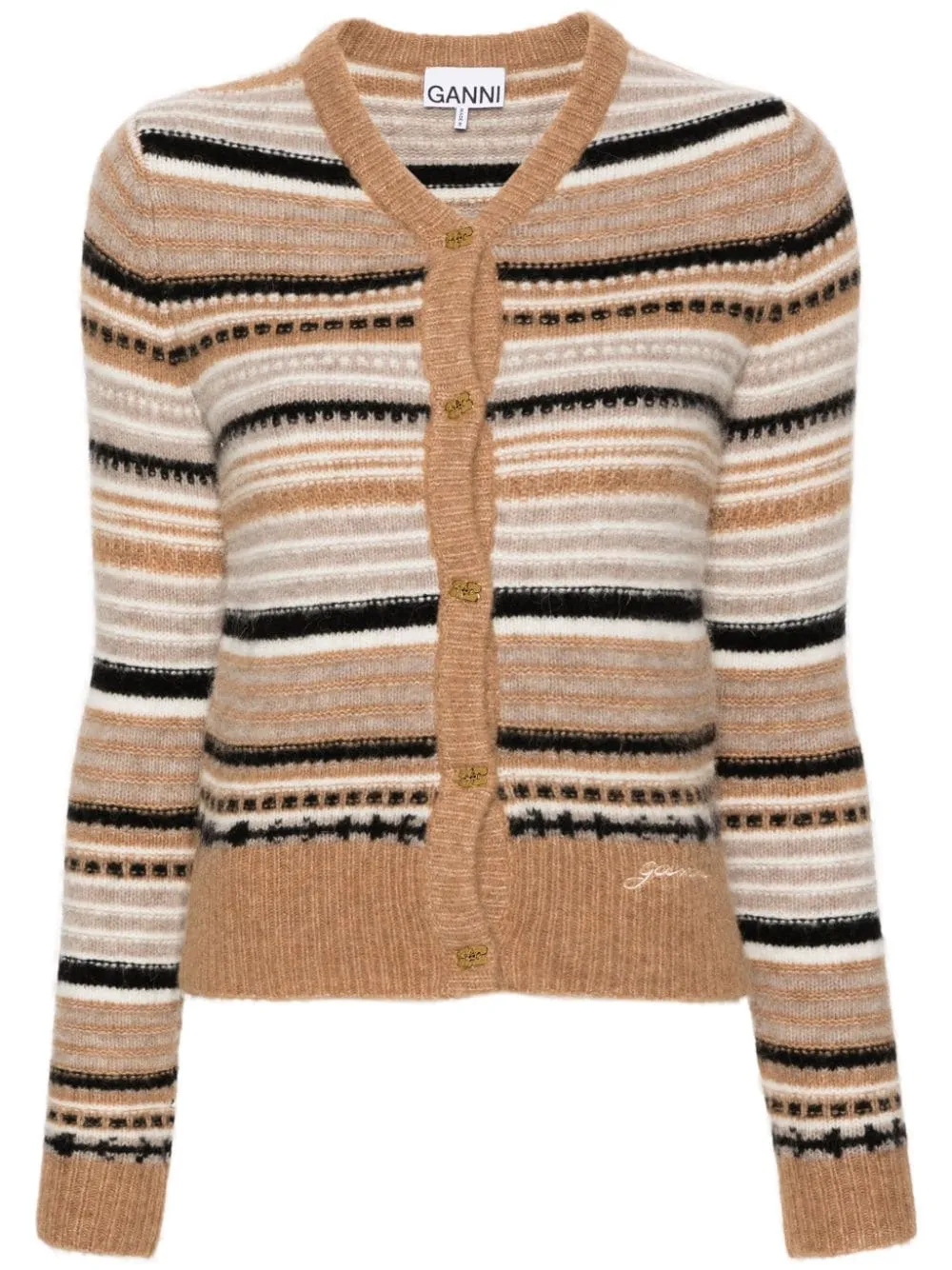 GANNI Sweaters Beige