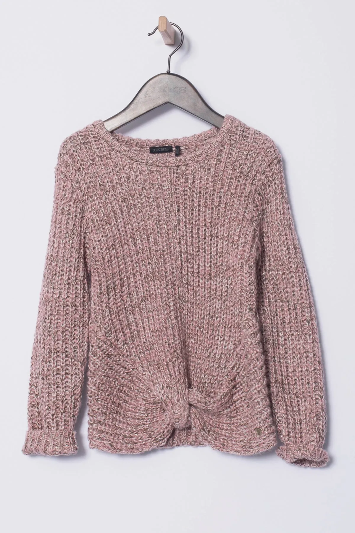 IKKS Pink Sparkly Girls Sweater