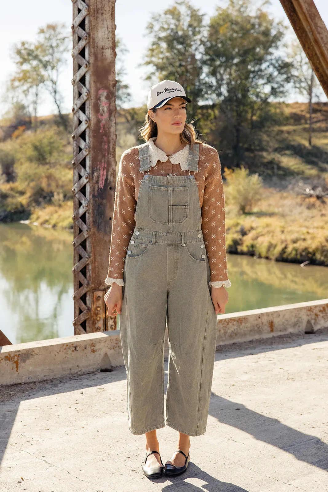 Knox Washed Barrel Overalls