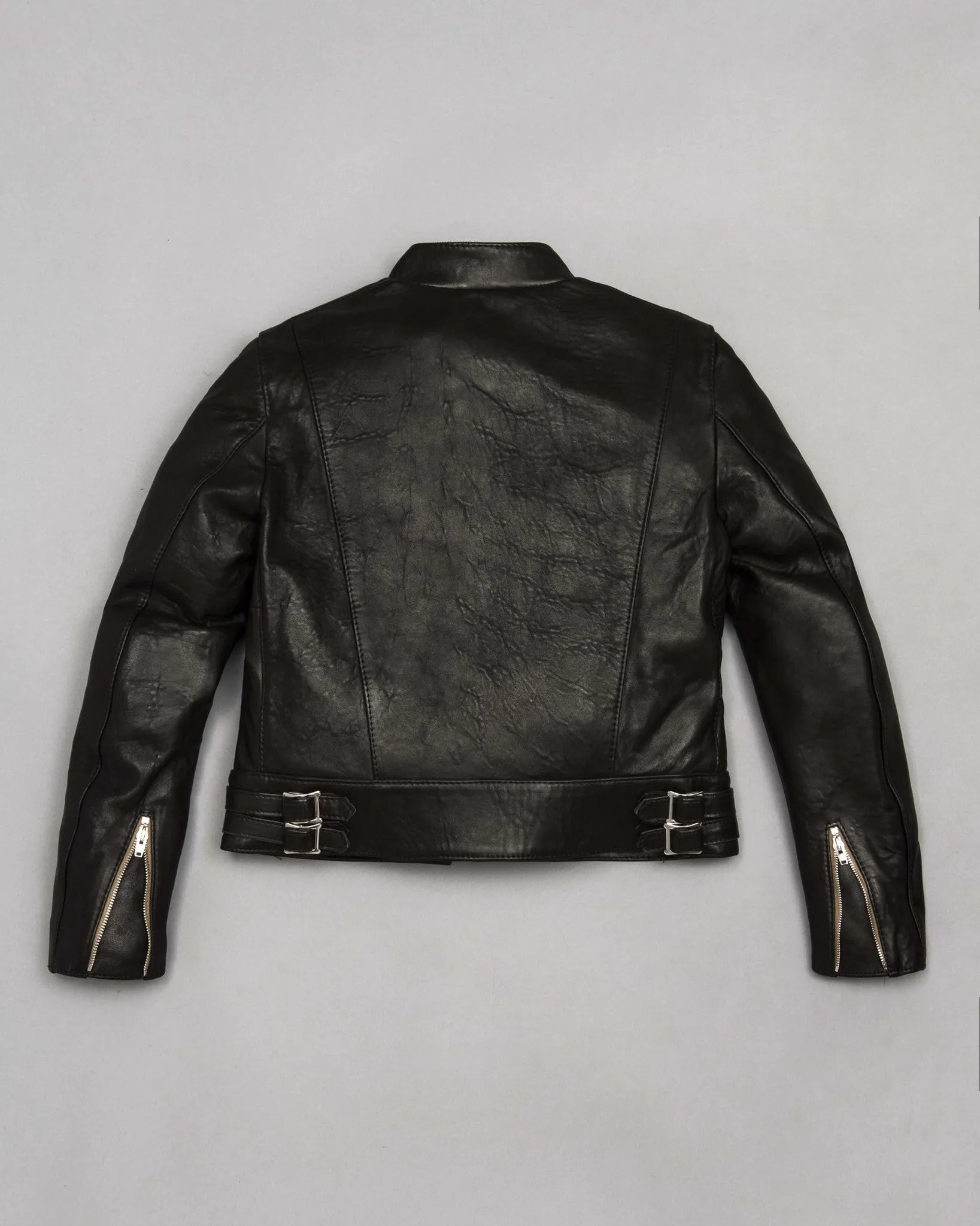 Lewis Leathers Ladies Super Sportsman in Black Sheepskin