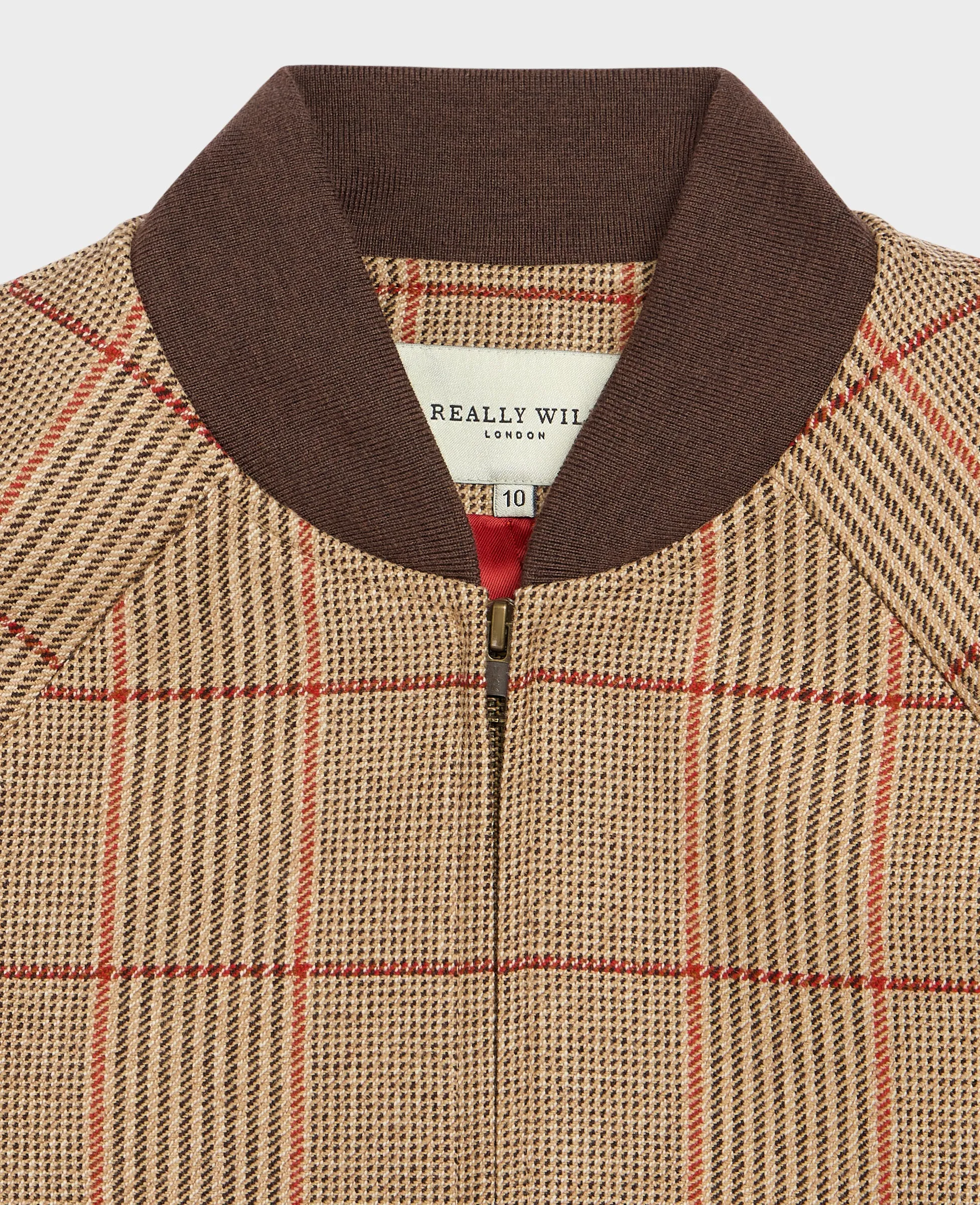 Louise Langley Tweed Bomber Jacket