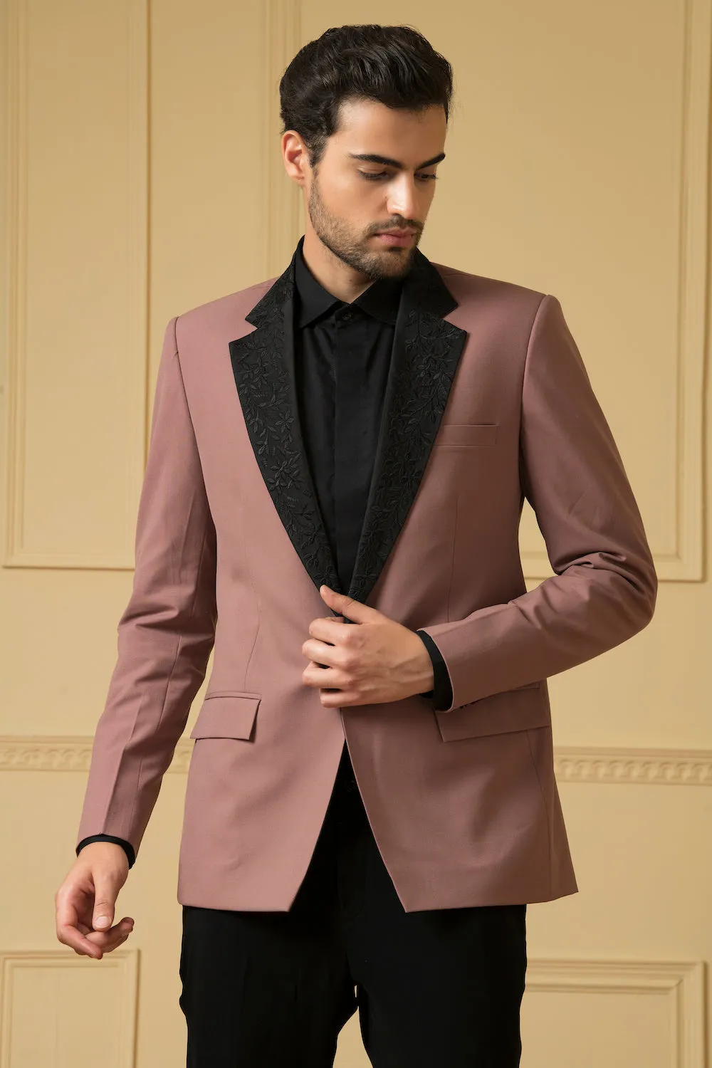 Men's Dark Mauve Blazer - Hilo Design