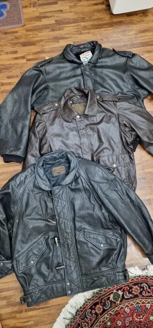 Mens flight bomber leather jackets