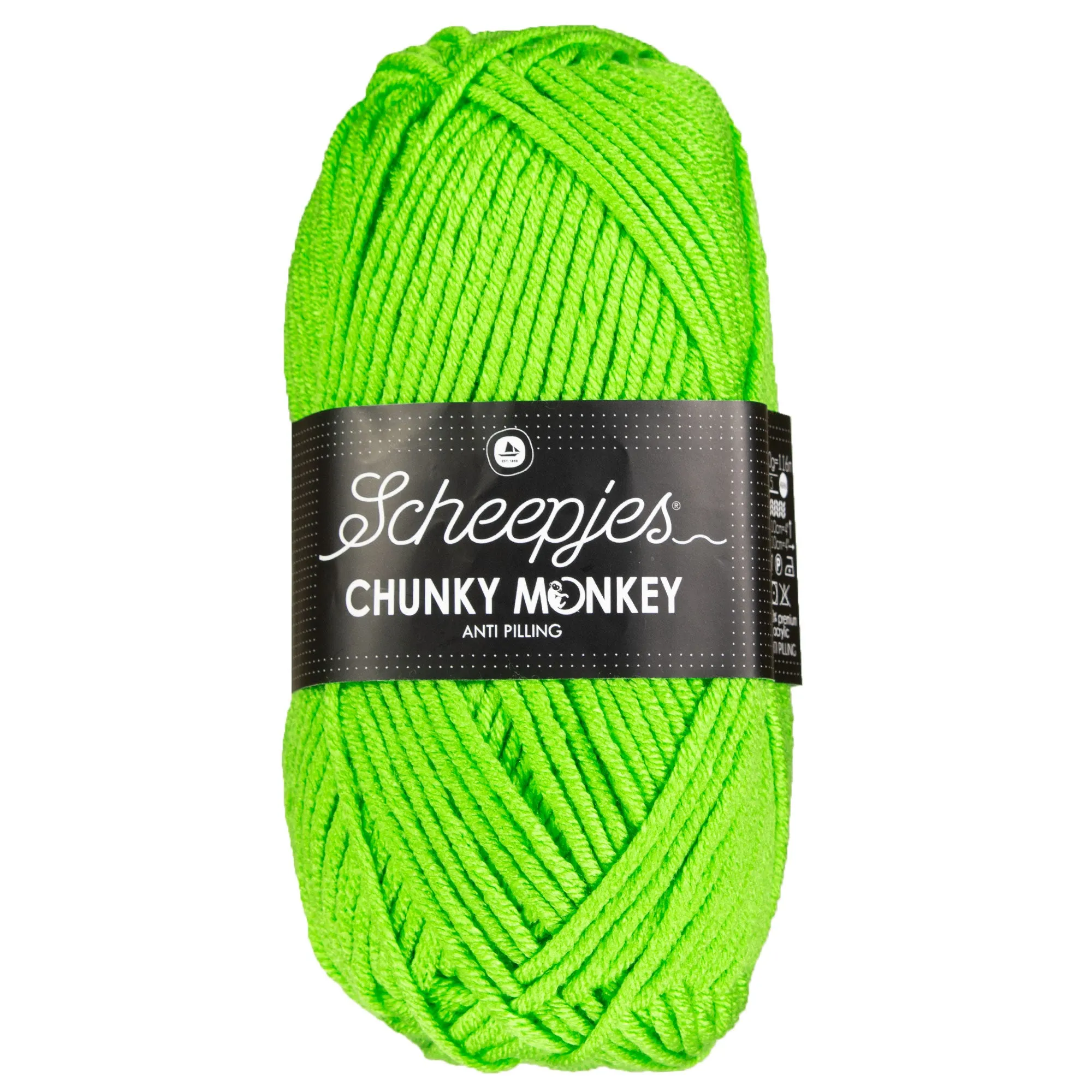 Scheepjes Chunky Monkey Yarn - 1821 Lime