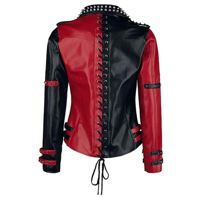 Shop High Quality Handmade Mens Black Punk Style Studded Leather Jacket For Sale