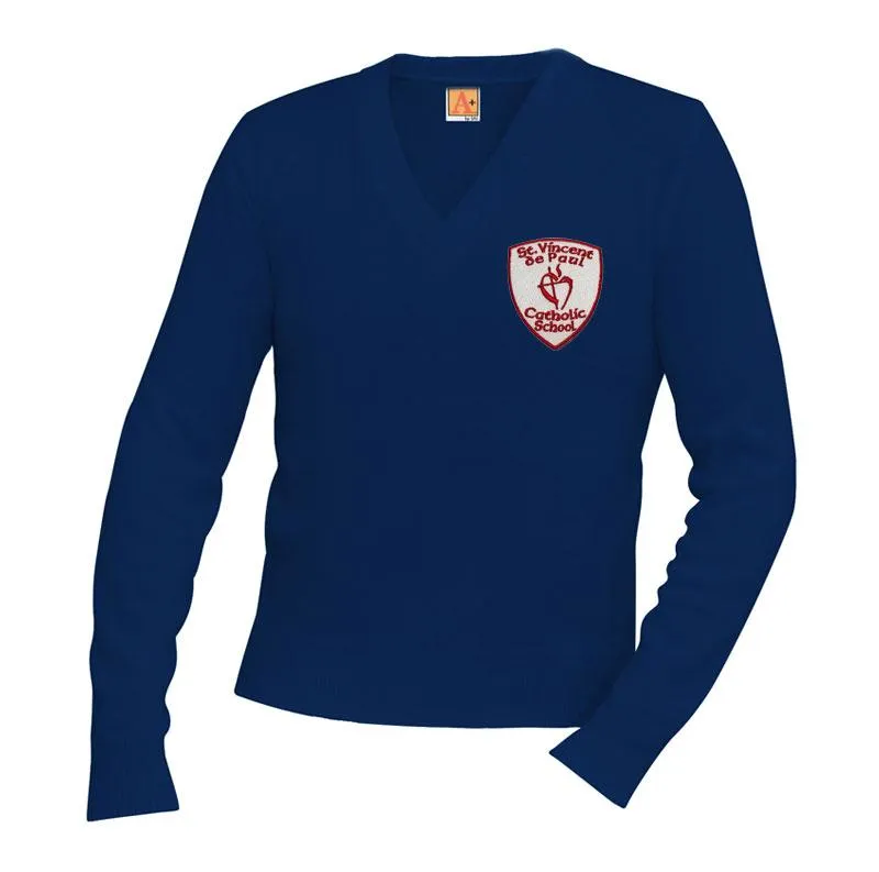 St. Vincent De Paul Unisex V Neck Pullover Sweater