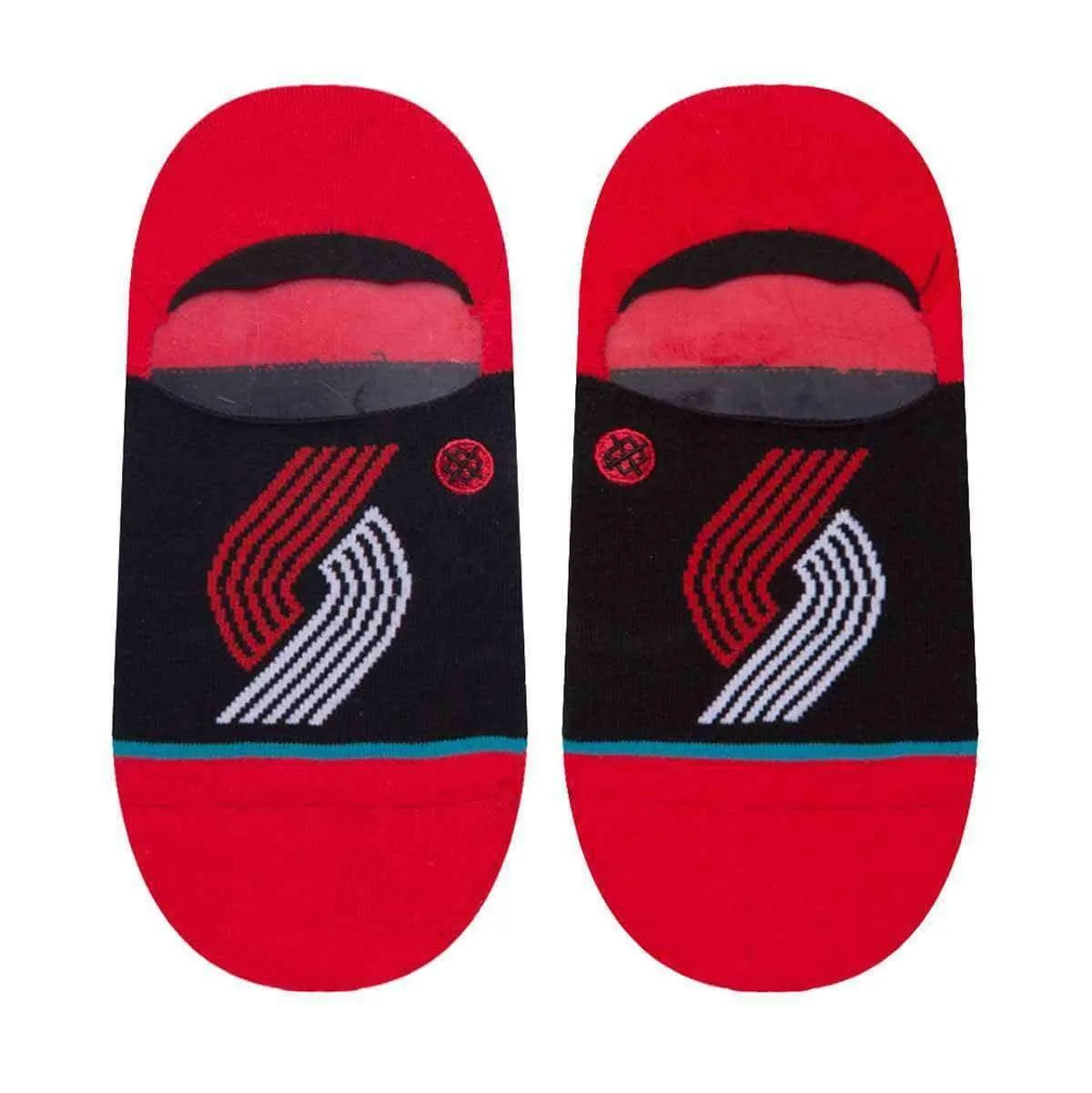 Stance NBA Arena Blazers Super Invisible/No Show Ankle Socks - Black