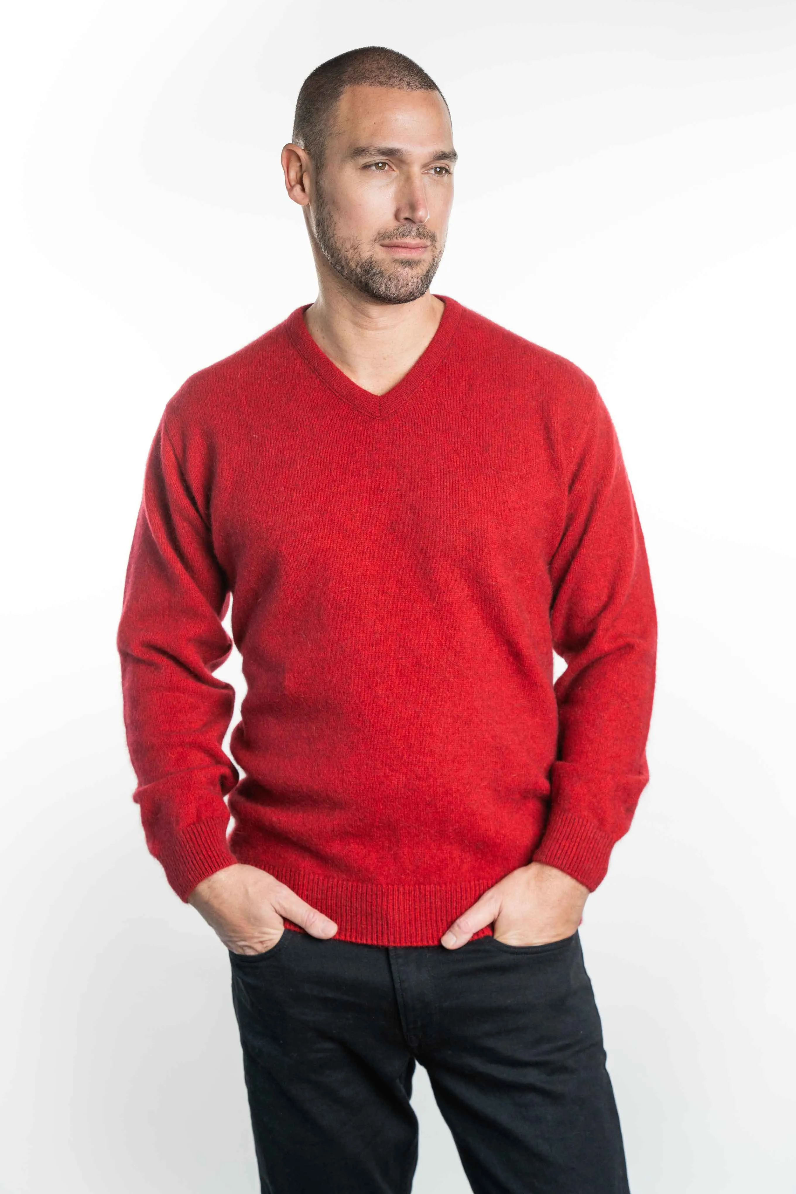 V NECK JUMPER