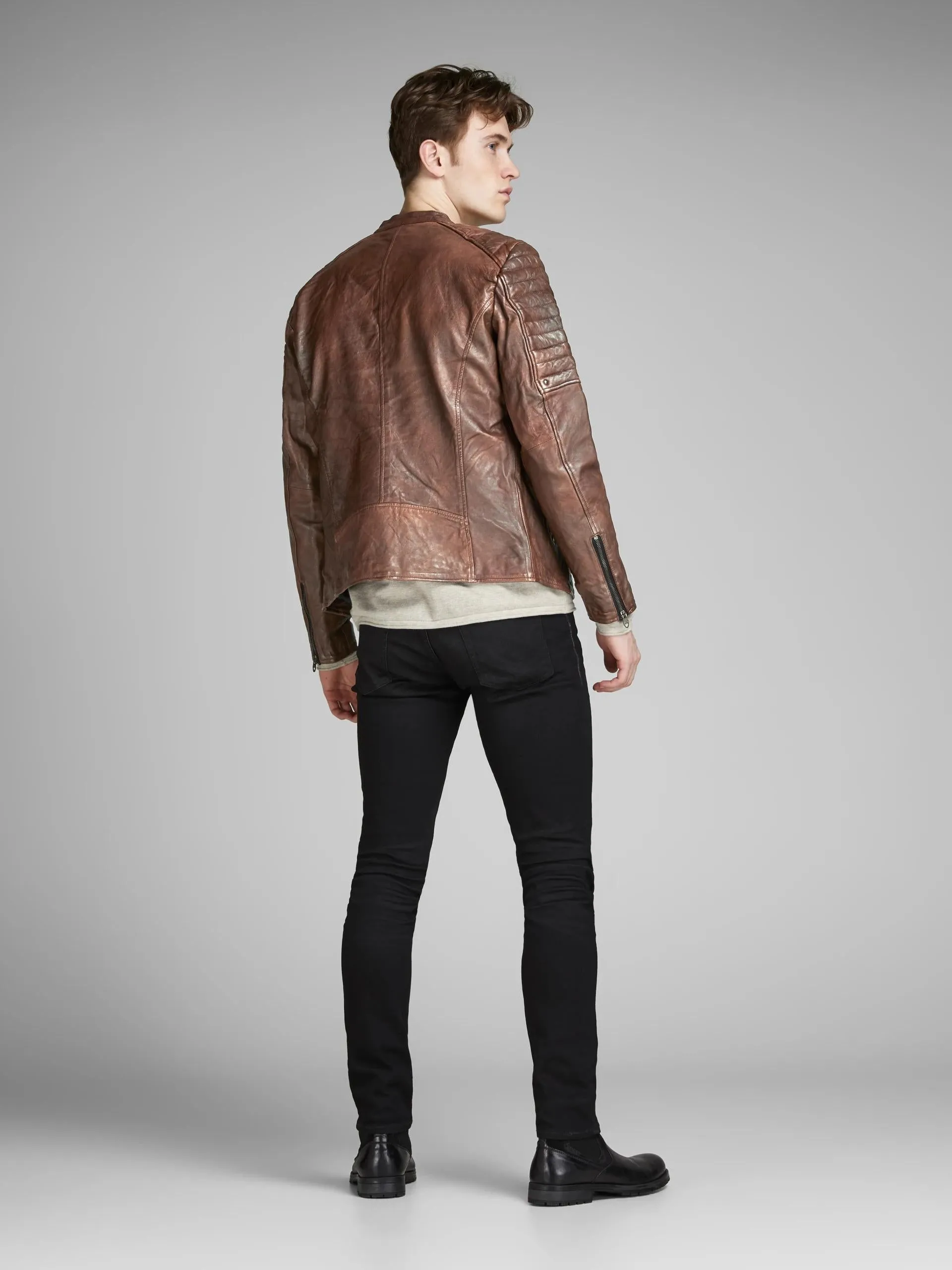 Vintage Bomber Leather Jacket