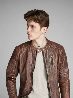 Vintage Bomber Leather Jacket