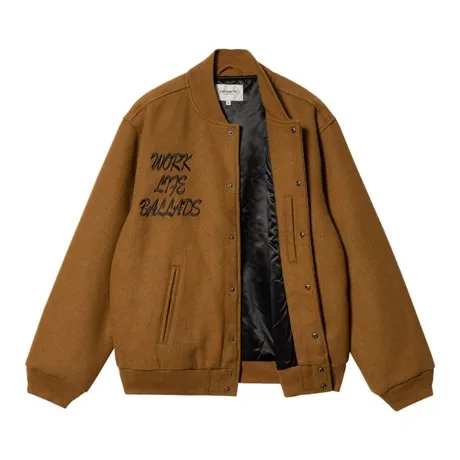 WORK VARSITY BOMBER / CARHARTT WIP / DEEP H BROWN