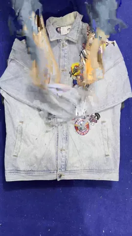 Y2K man's embroidery and prints denim jacket 10 pieces